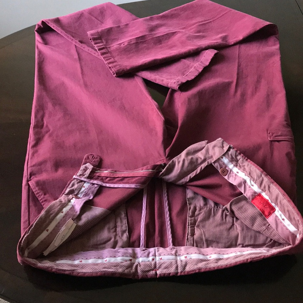 Isaia Burgundy Men’s Size EUR 54 (US 38L ) chinos - Picture 2 of 8